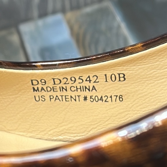 Cole Haan Nike Air Women’s Leopard Print Patent Leather Heels Square Toe Sz. 10B - Picture 8 of 13